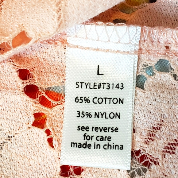 Active USA Cropped Lace Top -- NWOT - Picture 9 of 10